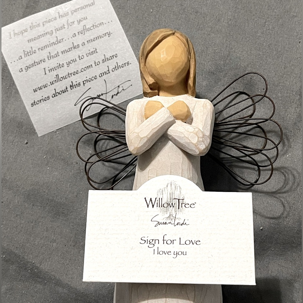 Willow Tree “Sign for Love - I Love You” Angel Figurine - Brand New In Package